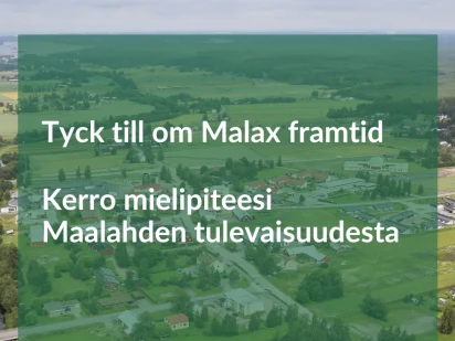 Tyck till om Malax framtid webbplats
