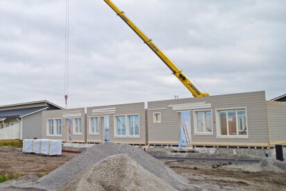 Radhusbygge justerad