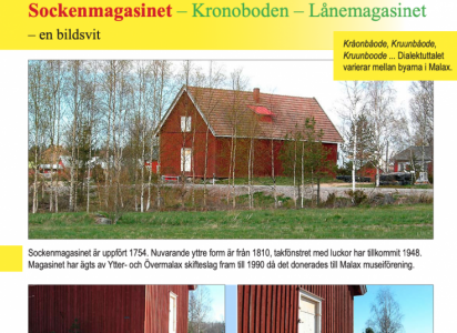 En rödbyggnad i tvåvåningar.