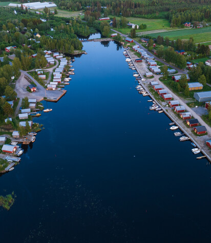 Flygbild Aminne hamn Malax Photo Christoffer Bjorklund